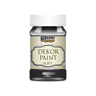 Dekor Paint Soft Shabbyfarbe Schwarz 100 ml