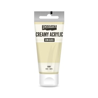 Pentart Creamy Acrylic Semi Gloss Elfenbein 60 ml