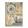 Stamperia Rice Papier A3 29,7 x 42 cm "Voyages Fantastiques Clock"