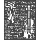 Schablone Stamperia 20 x 25 Passion Violin