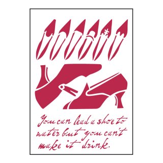 Schablone Stamperia 21 x 29,7 Schuhe