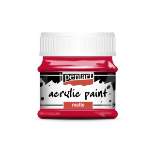Acrylic Paint matt 50 ml Rot von Pentart