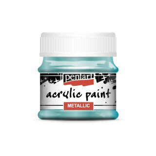 Acrylic Paint metallic 50 ml Türkis von Pentart
